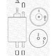 Топливный фильтр MAGNETI MARELLI X3GTL 213908204000 FI5 5 Mercedes E-Class (W210) 2 Седан 5.4 E 55 AMG 4 matic (274) 354 л.с. 2001 – 2002