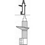 Амортизатор MAGNETI MARELLI 7009 H DUMZEHM 357009080000 Peugeot 405