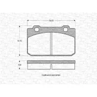 Тормозные колодки, дисковые, комплект MAGNETI MARELLI 1036319 209 44 21098 363702160157