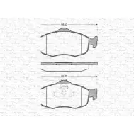 Тормозные колодки, дисковые, комплект MAGNETI MARELLI 2139 6 Ford Mondeo 1 (FD, BNP) Универсал 1.6 i 16V 88 л.с. 1994 – 1996 363702160320 BP0320