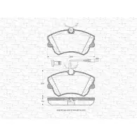 Тормозные колодки, дисковые, комплект MAGNETI MARELLI 1036463 363702160459 21 888 21889