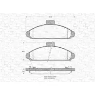 Тормозные колодки, дисковые, комплект MAGNETI MARELLI 21530 1036513 363702160577 2152 9