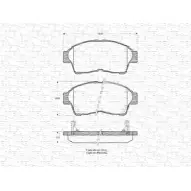 Тормозные колодки, дисковые, комплект MAGNETI MARELLI 21 601 1036516 21602 363702160584