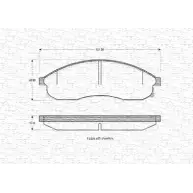 Тормозные колодки, дисковые, комплект MAGNETI MARELLI BP075 9 1036589 363702160759 YPCBRF