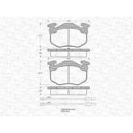 Тормозные колодки, дисковые, комплект MAGNETI MARELLI 1036596 363702160774 20636 2 0635