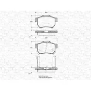 Тормозные колодки, дисковые, комплект MAGNETI MARELLI 1036602 BP07 84 363702160784 8VHVDQK