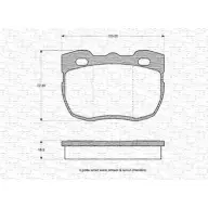 Тормозные колодки, дисковые, комплект MAGNETI MARELLI 2145 9 1036625 363702160828 BP0828