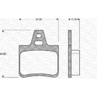 Тормозные колодки, дисковые, комплект MAGNETI MARELLI 363702161066 2 0162 1036730 BP1066