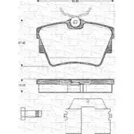 Тормозные колодки, дисковые, комплект MAGNETI MARELLI 363702161078 Volkswagen Transporter (T4) 4 Автобус 2.4 D Syncro 78 л.с. 1992 – 1998 BP107 8 46HKAWM