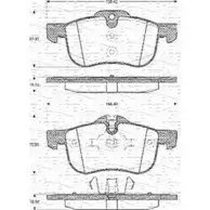 Тормозные колодки, дисковые, комплект MAGNETI MARELLI BP 1095 363702161095 1036751 LQTICI