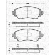 Тормозные колодки, дисковые, комплект MAGNETI MARELLI BP12 10 NKC7FDZ 363702161210 1036847