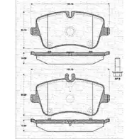 Тормозные колодки, дисковые, комплект MAGNETI MARELLI 42JZ8BT Mercedes C-Class (S203) 2 Универсал BP1 216 363702161216