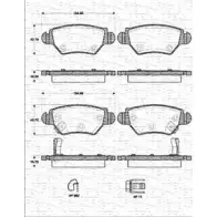 Тормозные колодки, дисковые, комплект MAGNETI MARELLI BP1 261 363702161261 Opel Astra (G) 2 Хэтчбек 2.0 DTI 16V (F08. F48) 101 л.с. 1999 – 2005 N1ZFN