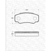 Тормозные колодки, дисковые, комплект MAGNETI MARELLI B P1280 Fiat Ducato (244) 2 Автобус 2.8 JTD 4x4 128 л.с. 2002 – 2025 994M2RP 363702161280