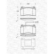 Тормозные колодки, дисковые, комплект MAGNETI MARELLI BP14 33 HI555Y 1036986 363702161433