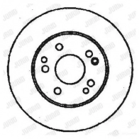 Тормозной диск JURID Mercedes E-Class (S124) 1 Универсал 561331JC 561331jc 56133 1J