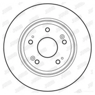 Тормозной диск JURID 562687jc 6KZAKER Honda Accord 8 (CW) Универсал 562687J C