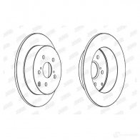 Тормозной диск JURID 562415jc P7VEO 569542 5624 15JC