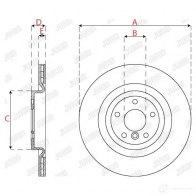 Тормозной диск JURID DFCD Z1 563323jc 1437555065 - Изображение 2