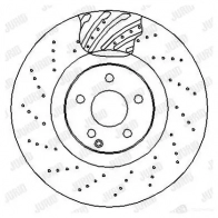 Тормозной диск JURID 562407J 569526 5 62407 562407j