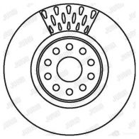 Тормозной диск JURID 5620 85J 568983 562085JC 562085jc
