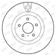 Тормозной диск JURID 569859 562 719JC FX0X4 562719jc - Изображение 3
