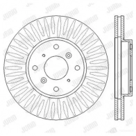 Тормозной диск JURID 562458jc 5624 58J 562458JC Honda Accord 6 (CE, CD, CF) 1997 – 2002