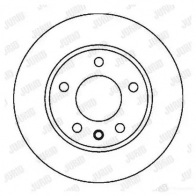 Тормозной диск JURID Volkswagen Golf 3 (1H5) Универсал 2.9 VR6 Syncro 190 л.с. 1994 – 1999 561856jc 56185 6J 561856JC