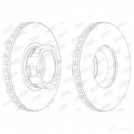 Тормозной диск JURID 570238 56776 2 567762J 567762j