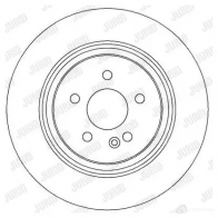 Тормозной диск JURID 562323J 569403 5623 23 562323j