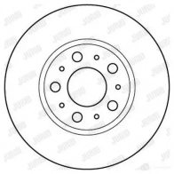 Тормозной диск JURID Volvo V70 2 (285) Универсал 2.4 AWD 165 л.с. 2000 – 2003 562244J 5622 44 562244j