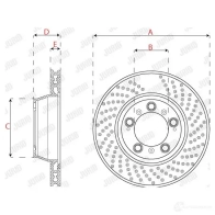 Тормозной диск JURID XKX9CEV 56 2587JC 562587jc1 1425088351 - Изображение 3