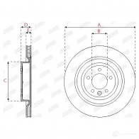 Тормозной диск JURID 1437134715 563250jc1 R07R N - Изображение 2