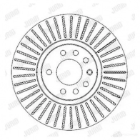 Тормозной диск JURID Saab 9-3 (YS3F) 2 2002 – 2015 56239 0J 562390JC 562390jc