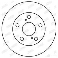 Тормозной диск JURID 562076J Toyota Previa (XR10, XR20) 1 Минивэн 2.4 (TCR11. TCR10) 132 л.с. 1990 – 2000 562076j 5 62076