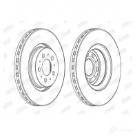 Тормозной диск JURID 56260 4 Volvo V70 2 (285) Универсал 2.4 AWD 165 л.с. 2000 – 2003 562604JC 562604jc