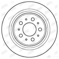 Тормозной диск JURID 562 172 Volvo S70 1 (874) Седан 2.4 AWD 165 л.с. 1998 – 1999 562172J 562172j