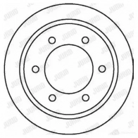 Тормозной диск JURID 562073J Volkswagen Caddy (9K, 9U) 2 1995 – 2004 562073j 562 073