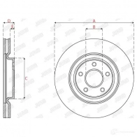 Тормозной диск JURID 1438340074 563277jc1 4SKF Q0A - Изображение 3