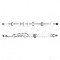 Тормозной шланг JURID Audi A4 (B8) 4 Универсал 2.0 Tdi 120 л.с. 2008 – 2015 4044197888641 PL1W N7C 173125j