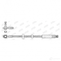Тормозной шланг JURID YB5JZ RQ Audi A2 172581j 4044197883592