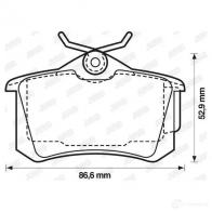 Тормозные колодки, комплект JURID 573005j 571564 20 960 573005 - Изображение 2
