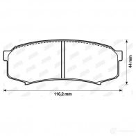 Тормозные колодки, комплект JURID 572245j 572245 571195 219 47 - Изображение 2