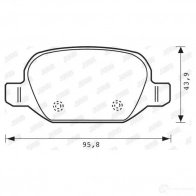 Тормозные колодки, комплект JURID 573014j 573014 2 3517 Fiat Linea (323) 1 2006 – 2018