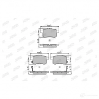 Тормозные колодки, комплект JURID 572578j 2434 7 572578 571460 - Изображение 2