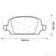 Тормозные колодки, комплект JURID 232 84 573009j 571569 573009 - Изображение 2