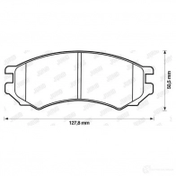 Тормозные колодки, комплект JURID Nissan Primera (P10) 1 Хэтчбек 1.6 97 л.с. 1990 – 1993 571400j 2128 0 571400