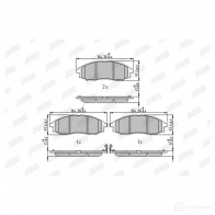 Тормозные колодки, комплект JURID 572551j 571432 572551 2 3970 - Изображение 1