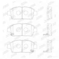 Тормозные колодки, комплект JURID 572405 23 510 571321 572405j - Изображение 2
