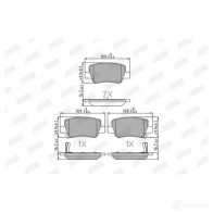 Тормозные колодки, комплект JURID 571519 572627j 572 627 ECOT8 - Изображение 2